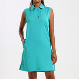 NEW LADIES PRO-COLLARED SLEEVELESS DRESS - Greens Medi Scrubs South Africa - Premium Medical Uniforms & Apparel - Delivery Across SA 