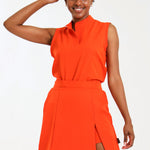 NEW LADIES MANDARIN SLEEVELESS TOP - Greens Medi Scrubs South Africa - Premium Medical Uniforms & Apparel - Delivery Across SA 