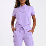 THE LUX LADIES MANDARIN FEMME TOP - Greens Medi Scrubs South Africa - Premium Medical Uniforms & Apparel - Delivery Across SA 