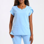 THE LUX LADIES NALEDI TULIP TOP - Greens Medi Scrubs South Africa - Premium Medical Uniforms & Apparel - Delivery Across SA 
