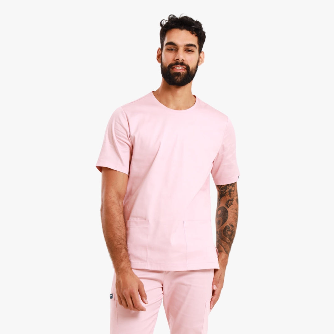 THE MENS ROUND NECK TOP - Greens Medi Scrubs South Africa - Premium Medical Uniforms & Apparel - Delivery Across SA 