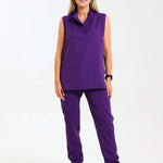 NEW LADIES MANDARIN SLEEVELESS TOP - Greens Medi Scrubs South Africa - Premium Medical Uniforms & Apparel - Delivery Across SA 