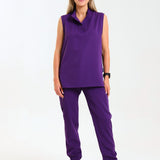NEW LADIES MANDARIN SLEEVELESS TOP - Greens Medi Scrubs South Africa - Premium Medical Uniforms & Apparel - Delivery Across SA 