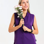 NEW LADIES MANDARIN SLEEVELESS TOP - Greens Medi Scrubs South Africa - Premium Medical Uniforms & Apparel - Delivery Across SA 