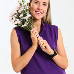 NEW LADIES MANDARIN SLEEVELESS TOP - Greens Medi Scrubs South Africa - Premium Medical Uniforms & Apparel - Delivery Across SA 