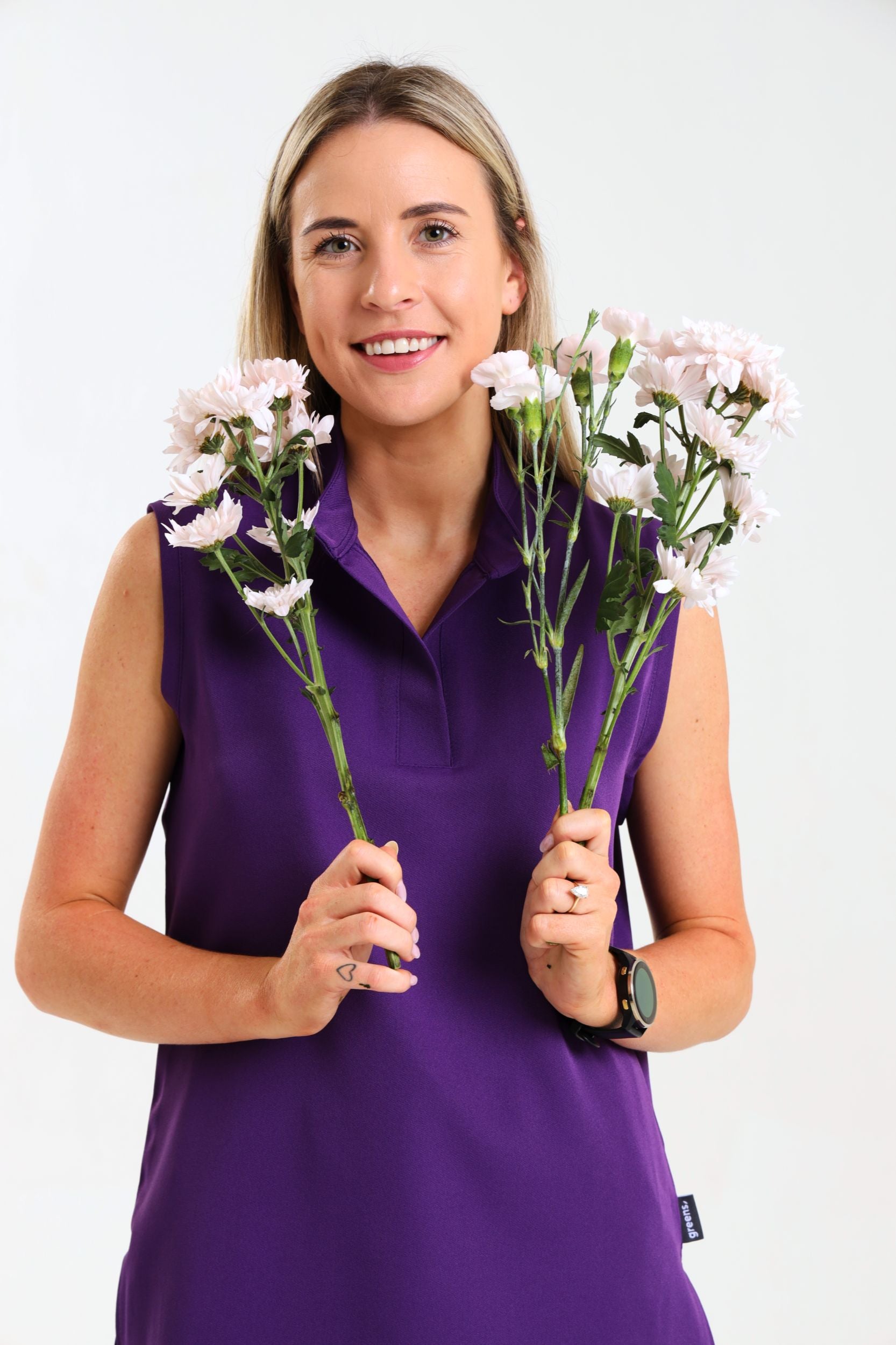 NEW LADIES MANDARIN SLEEVELESS TOP - Greens Medi Scrubs South Africa - Premium Medical Uniforms & Apparel - Delivery Across SA 