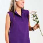 NEW LADIES MANDARIN SLEEVELESS TOP - Greens Medi Scrubs South Africa - Premium Medical Uniforms & Apparel - Delivery Across SA 