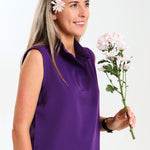 NEW LADIES MANDARIN SLEEVELESS TOP - Greens Medi Scrubs South Africa - Premium Medical Uniforms & Apparel - Delivery Across SA 