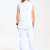 NEW LADIES PRO-COLLARED SLEEVELESS TOP - Greens Medi Scrubs South Africa - Premium Medical Uniforms & Apparel - Delivery Across SA 