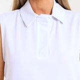 NEW LADIES PRO-COLLARED SLEEVELESS TOP - Greens Medi Scrubs South Africa - Premium Medical Uniforms & Apparel - Delivery Across SA 