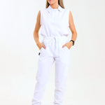 NEW LADIES PRO-COLLARED SLEEVELESS TOP - Greens Medi Scrubs South Africa - Premium Medical Uniforms & Apparel - Delivery Across SA 