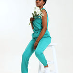 NEW LADIES ROUND SLEEVELESS TOP - Greens Medi Scrubs South Africa - Premium Medical Uniforms & Apparel - Delivery Across SA 