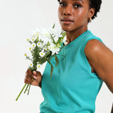 NEW LADIES ROUND SLEEVELESS TOP - Greens Medi Scrubs South Africa - Premium Medical Uniforms & Apparel - Delivery Across SA 
