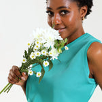 NEW LADIES ROUND SLEEVELESS TOP - Greens Medi Scrubs South Africa - Premium Medical Uniforms & Apparel - Delivery Across SA 