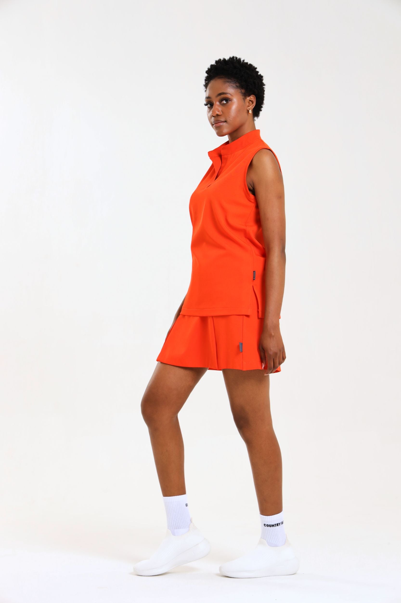 NEW LADIES MANDARIN SLEEVELESS TOP - Greens Medi Scrubs South Africa - Premium Medical Uniforms & Apparel - Delivery Across SA 
