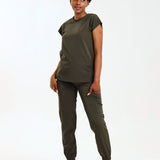 NEW LADIES ROUND PETAL TOP - Greens Medi Scrubs South Africa - Premium Medical Uniforms & Apparel - Delivery Across SA 