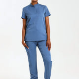 NEW LADIES MANDARIN FEMME TOP - Greens Medi Scrubs South Africa - Premium Medical Uniforms & Apparel - Delivery Across SA 