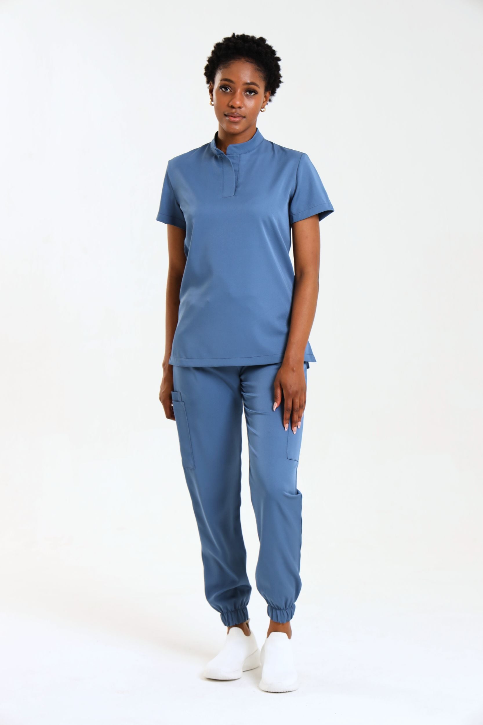 NEW LADIES MANDARIN FEMME TOP - Greens Medi Scrubs South Africa - Premium Medical Uniforms & Apparel - Delivery Across SA 