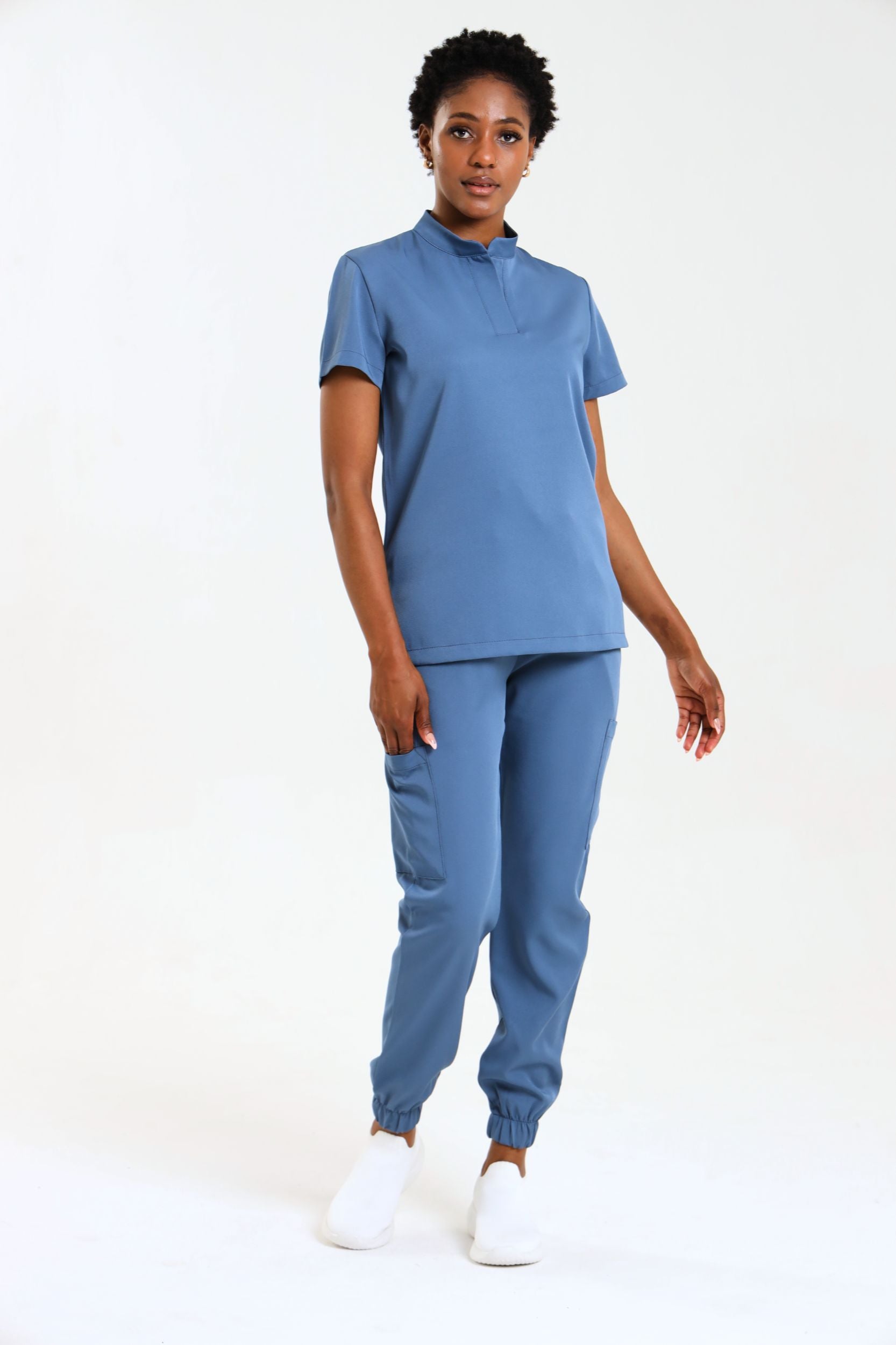 NEW LADIES MANDARIN FEMME TOP - Greens Medi Scrubs South Africa - Premium Medical Uniforms & Apparel - Delivery Across SA 