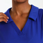 NEW LADIES V-COLLARED DRESS WITH FEMME SLEEVE - Greens Medi Scrubs South Africa - Premium Medical Uniforms & Apparel - Delivery Across SA 