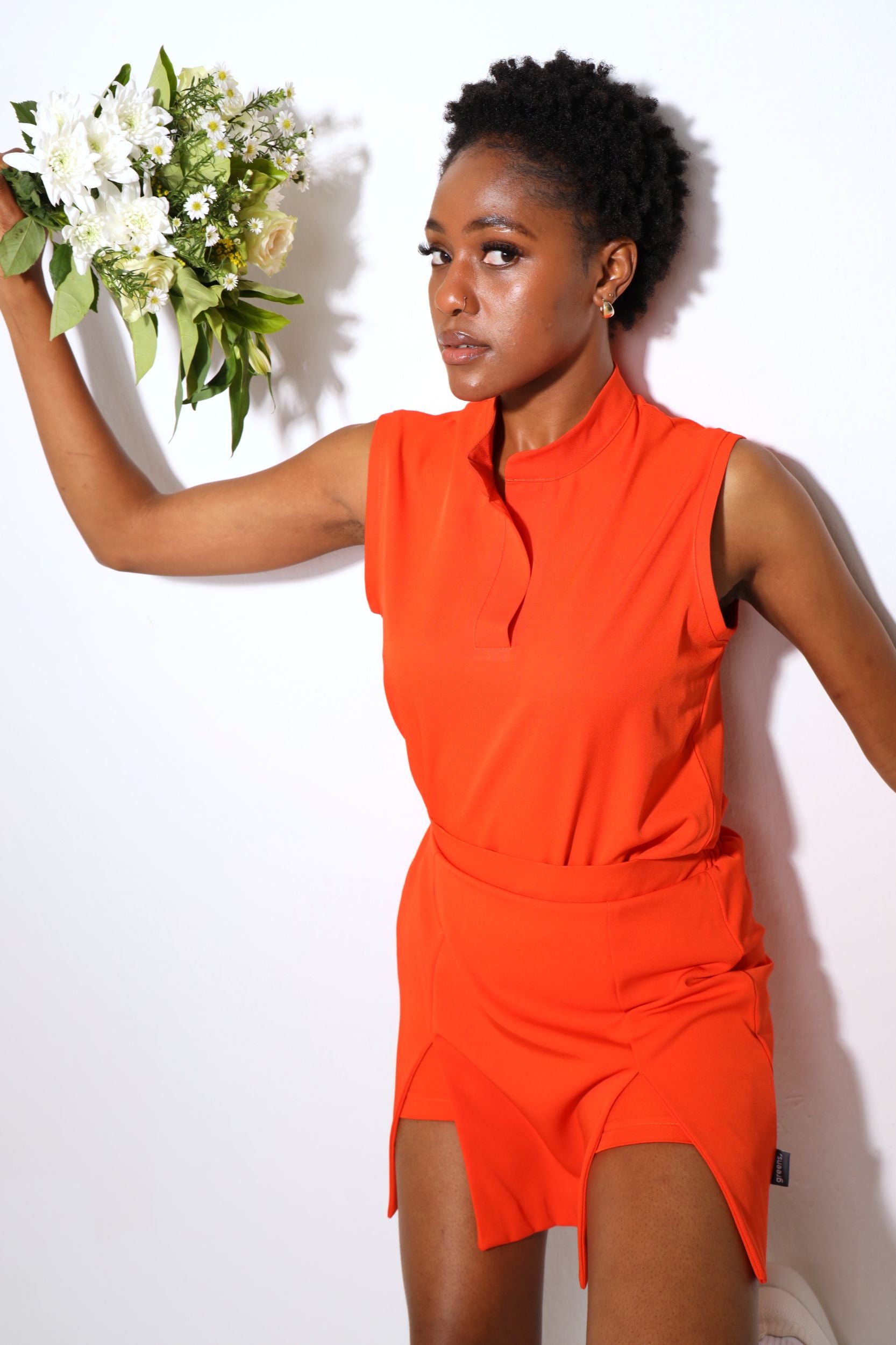 NEW LADIES MANDARIN SLEEVELESS TOP - Greens Medi Scrubs South Africa - Premium Medical Uniforms & Apparel - Delivery Across SA 