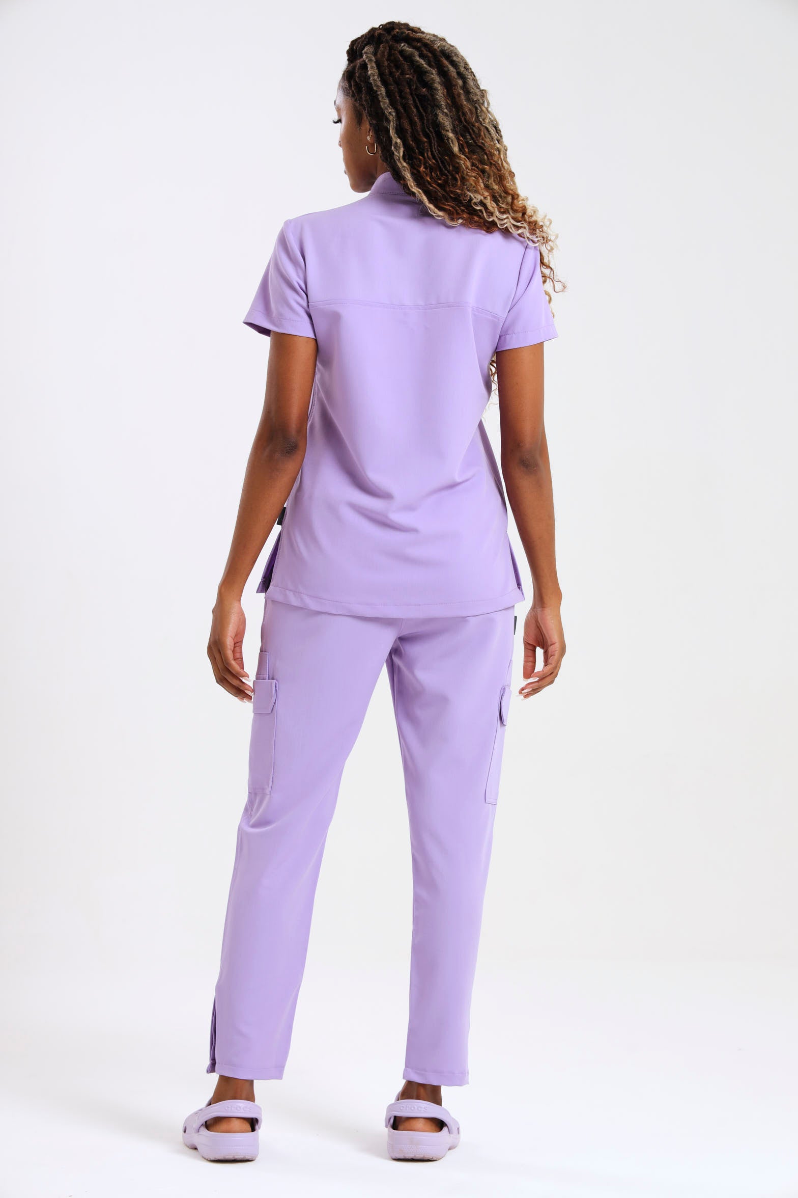 THE LUX LADIES MANDARIN FEMME TOP - Greens Medi Scrubs South Africa - Premium Medical Uniforms & Apparel - Delivery Across SA 