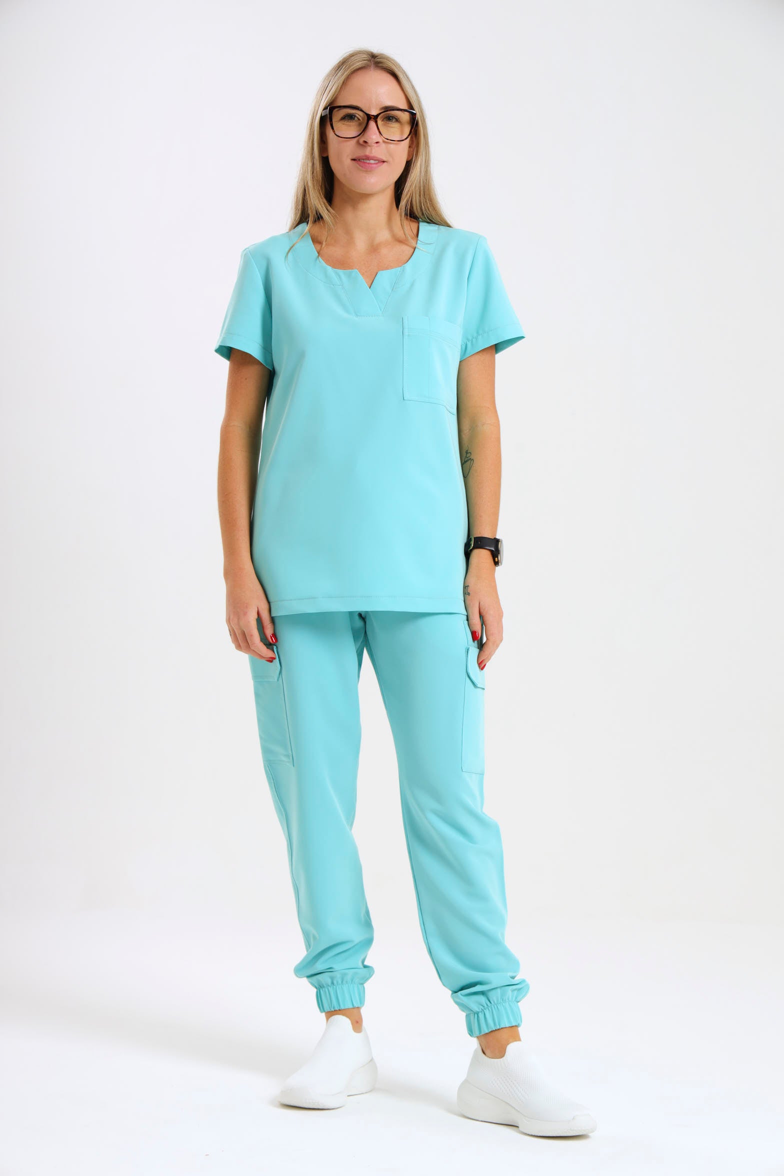 THE LUX LADIES NALEDI FEMME TOP - Greens Medi Scrubs South Africa - Premium Medical Uniforms & Apparel - Delivery Across SA 