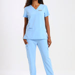 THE LUX LADIES V-NECK FEMME TOP - Greens Medi Scrubs South Africa - Premium Medical Uniforms & Apparel - Delivery Across SA 