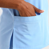 THE LUX LADIES MANDARIN TULIP TOP - Greens Medi Scrubs South Africa - Premium Medical Uniforms & Apparel - Delivery Across SA 