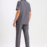 THE LUX MENS MANDARIN TOP - Greens Medi Scrubs South Africa - Premium Medical Uniforms & Apparel - Delivery Across SA 