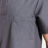 THE LUX MENS MANDARIN TOP - Greens Medi Scrubs South Africa - Premium Medical Uniforms & Apparel - Delivery Across SA 
