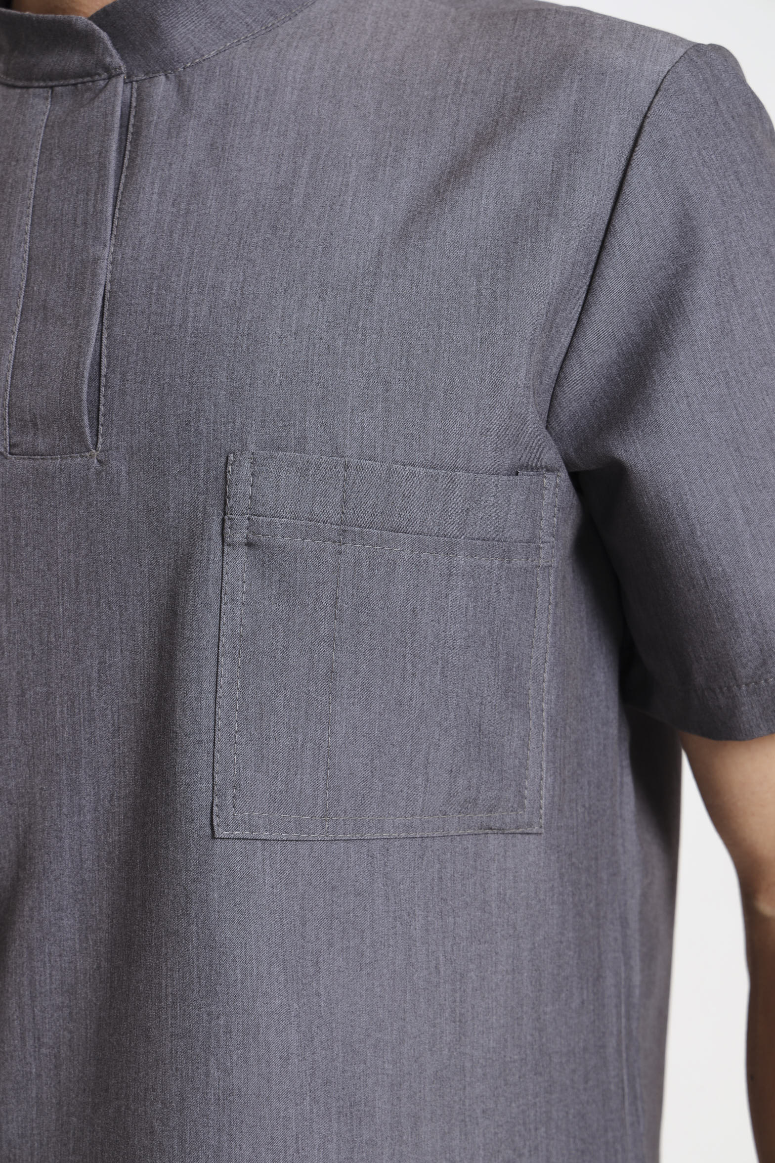 THE LUX MENS MANDARIN TOP - Greens Medi Scrubs South Africa - Premium Medical Uniforms & Apparel - Delivery Across SA 