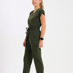 THE LUX LADIES V-NECK PETAL TOP - Greens Medi Scrubs South Africa - Premium Medical Uniforms & Apparel - Delivery Across SA 
