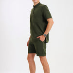THE LUX MENS MANDARIN TOP - Greens Medi Scrubs South Africa - Premium Medical Uniforms & Apparel - Delivery Across SA 