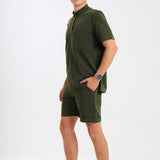 THE LUX MENS MANDARIN TOP - Greens Medi Scrubs South Africa - Premium Medical Uniforms & Apparel - Delivery Across SA 