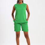 NEW LADIES ROUND SLEEVELESS TOP - Greens Medi Scrubs South Africa - Premium Medical Uniforms & Apparel - Delivery Across SA 