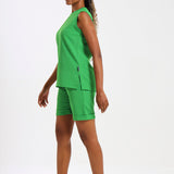 NEW LADIES ROUND SLEEVELESS TOP - Greens Medi Scrubs South Africa - Premium Medical Uniforms & Apparel - Delivery Across SA 