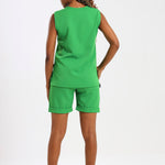 NEW LADIES ROUND SLEEVELESS TOP - Greens Medi Scrubs South Africa - Premium Medical Uniforms & Apparel - Delivery Across SA 