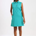 NEW LADIES PRO-COLLARED SLEEVELESS DRESS - Greens Medi Scrubs South Africa - Premium Medical Uniforms & Apparel - Delivery Across SA 