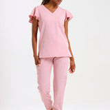 THE LADIES V-NECK FLOW TOP - Greens Medi Scrubs South Africa - Premium Medical Uniforms & Apparel - Delivery Across SA 