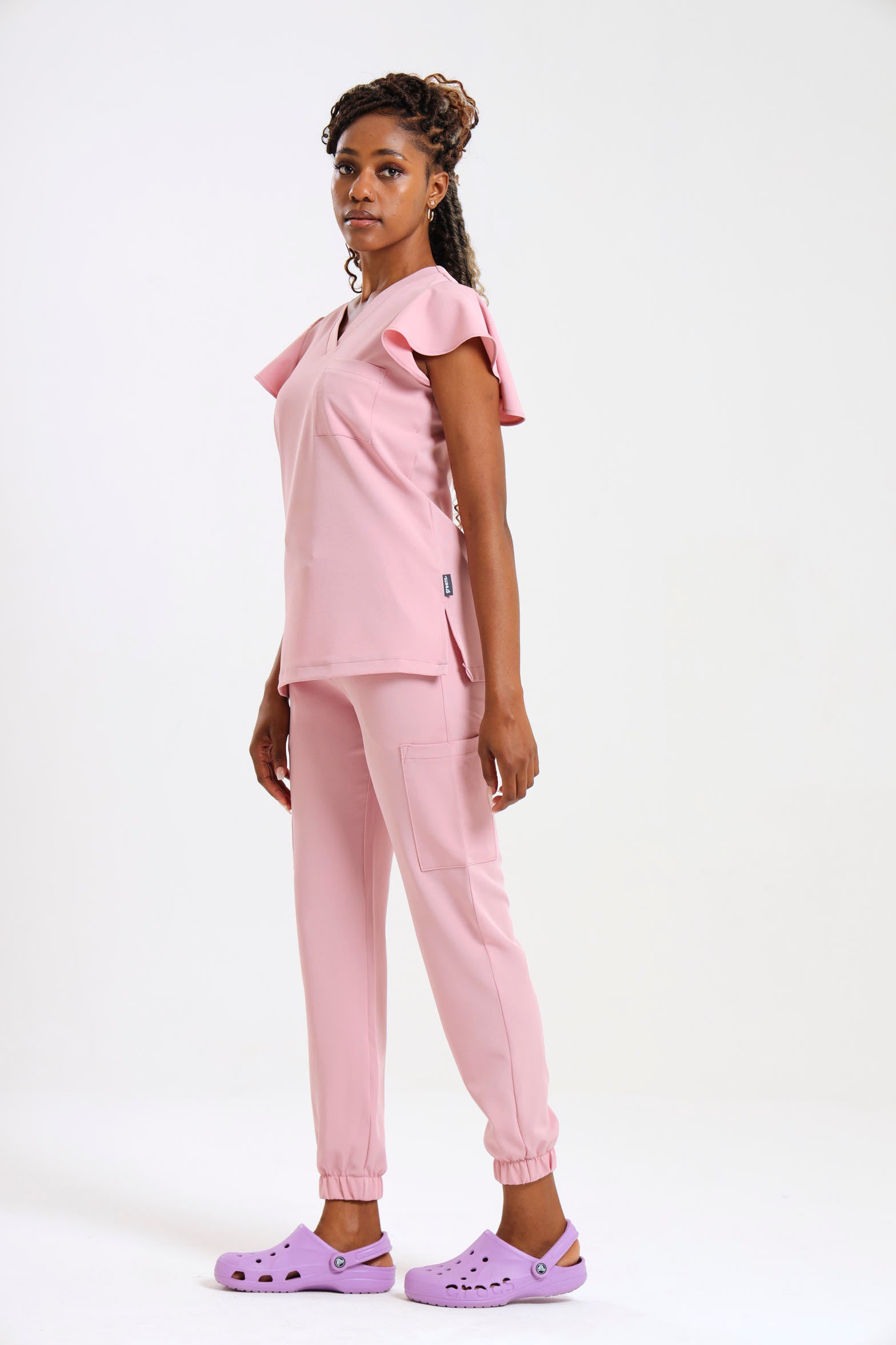THE LADIES V-NECK FLOW TOP - Greens Medi Scrubs South Africa - Premium Medical Uniforms & Apparel - Delivery Across SA 