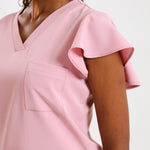 THE LADIES V-NECK FLOW TOP - Greens Medi Scrubs South Africa - Premium Medical Uniforms & Apparel - Delivery Across SA 