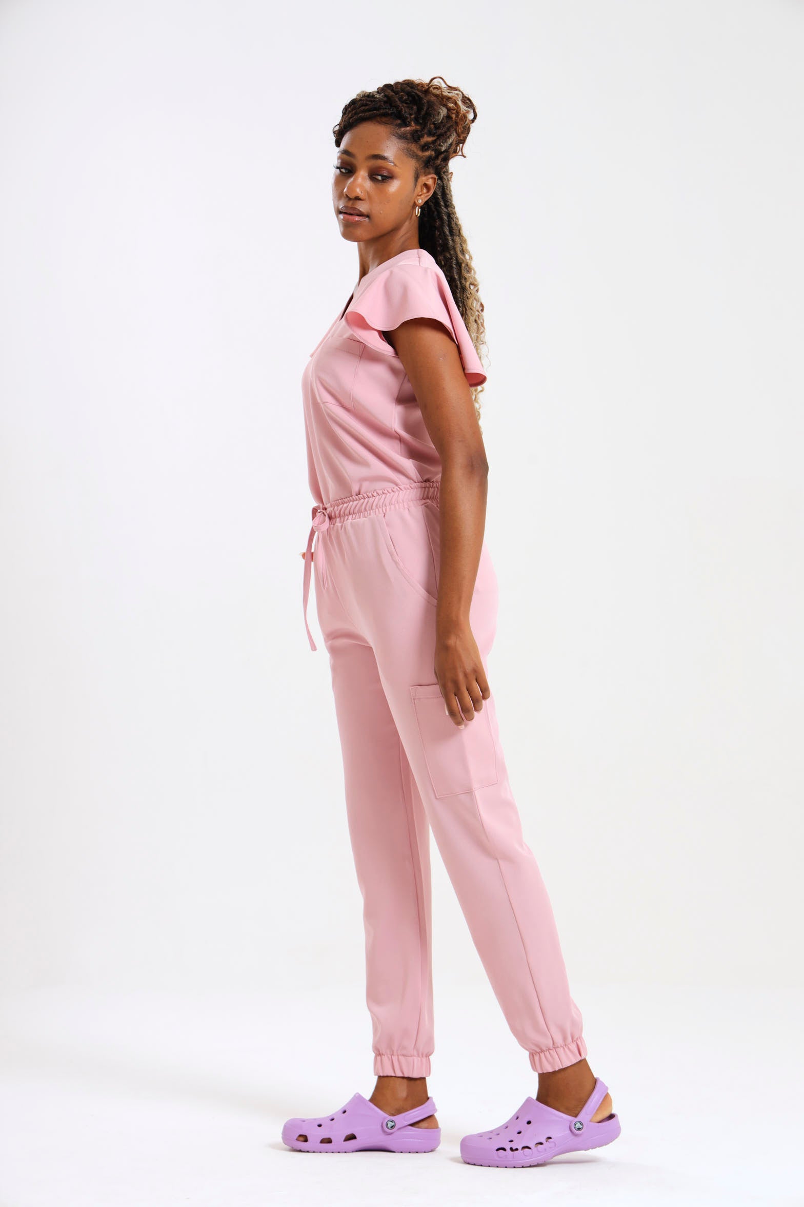 THE LADIES V-NECK FLOW TOP - Greens Medi Scrubs South Africa - Premium Medical Uniforms & Apparel - Delivery Across SA 