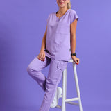 THE LUX LADIES NALEDI PETAL TOP - Greens Medi Scrubs South Africa - Premium Medical Uniforms & Apparel - Delivery Across SA 