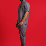 THE LUX MENS MANDARIN TOP - Greens Medi Scrubs South Africa - Premium Medical Uniforms & Apparel - Delivery Across SA 