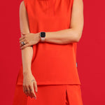 NEW LADIES MANDARIN SLEEVELESS TOP - Greens Medi Scrubs South Africa - Premium Medical Uniforms & Apparel - Delivery Across SA 