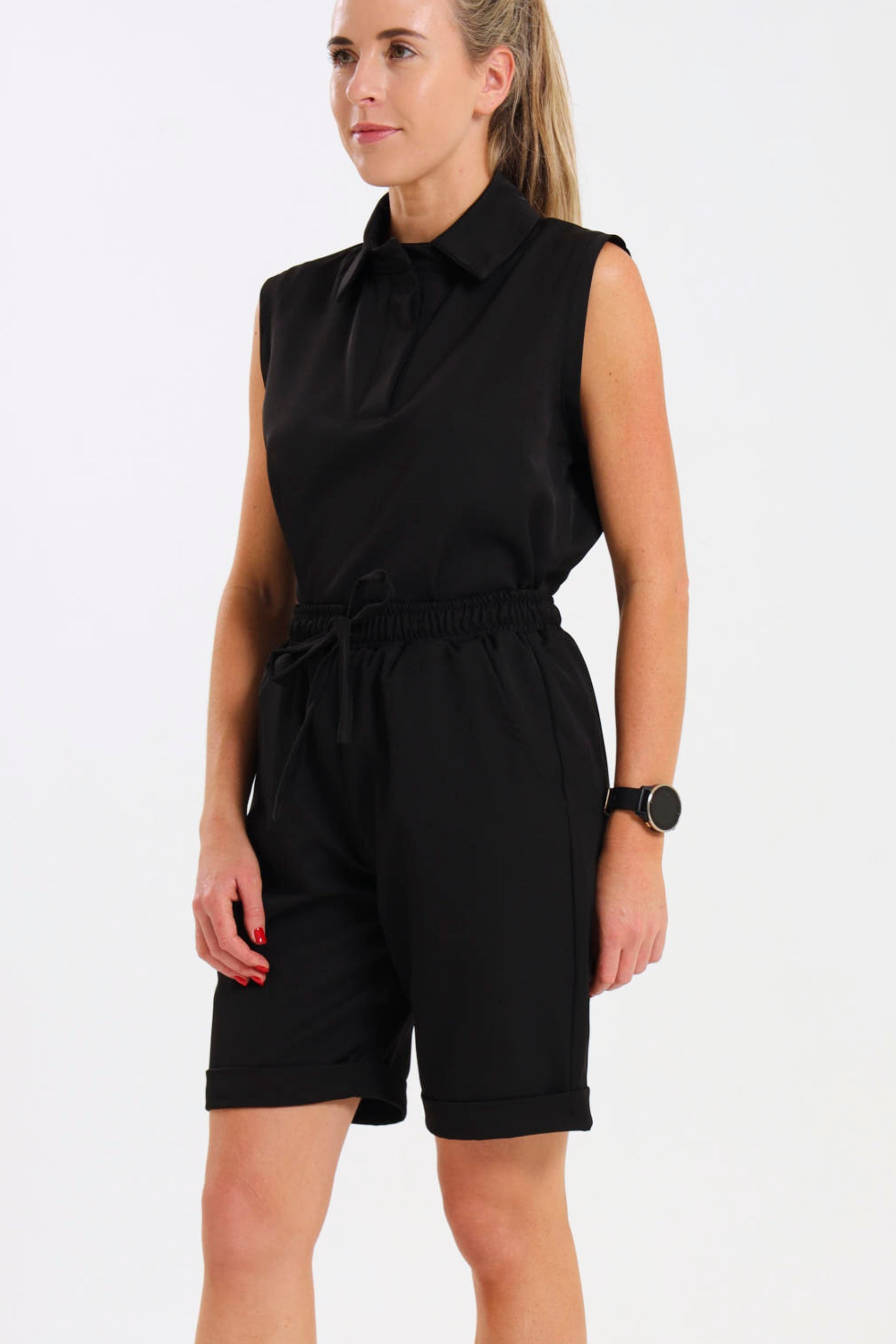 NEW LADIES PRO-COLLARED SLEEVELESS TOP - Greens Medi Scrubs South Africa - Premium Medical Uniforms & Apparel - Delivery Across SA 