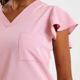 THE LADIES V-NECK FLOW TOP - Greens Medi Scrubs South Africa - Premium Medical Uniforms & Apparel - Delivery Across SA 