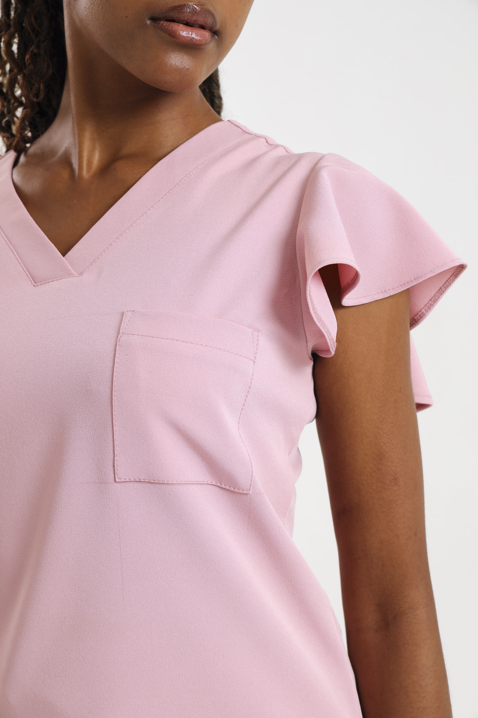 THE LADIES V-NECK FLOW TOP - Greens Medi Scrubs South Africa - Premium Medical Uniforms & Apparel - Delivery Across SA 
