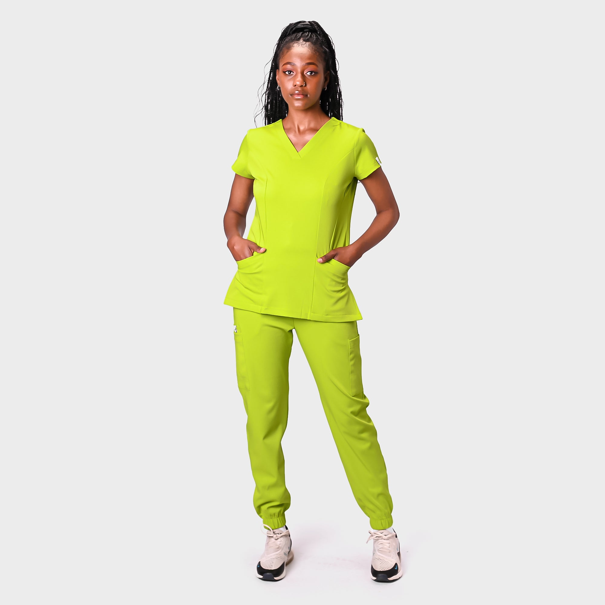 LADIES ACTIVE X SLIM TOP - Greens Medi Scrubs South Africa - Premium Medical Uniforms & Apparel - Delivery Across SA 